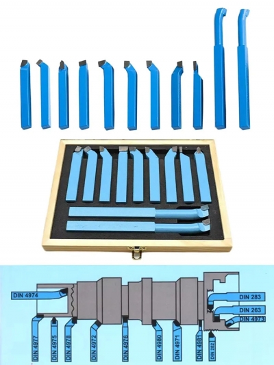 Набор токарных резцов по металлу IronEdge IE-12X11, 12x12 мм, 11 шт.-3